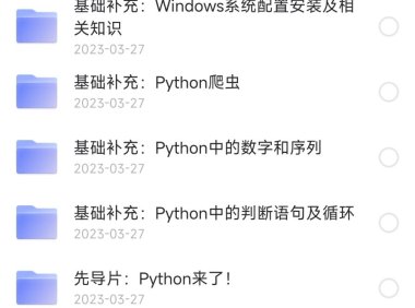 某站付费课程Python小白也能听懂的入门课